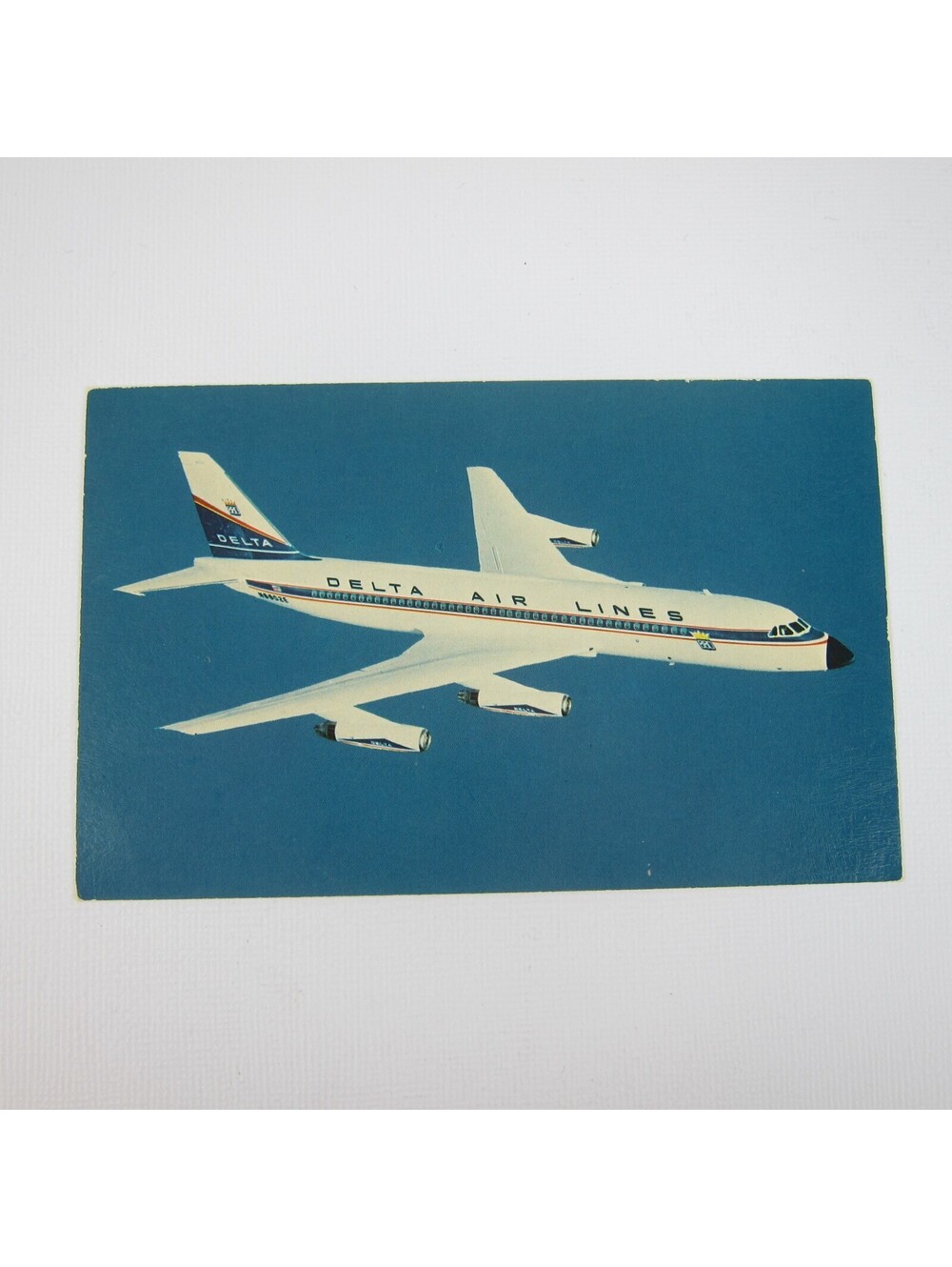 Postcard Plane Delta Airlines Convair 880 Jetliner Airplane Vintage UNPOSTED